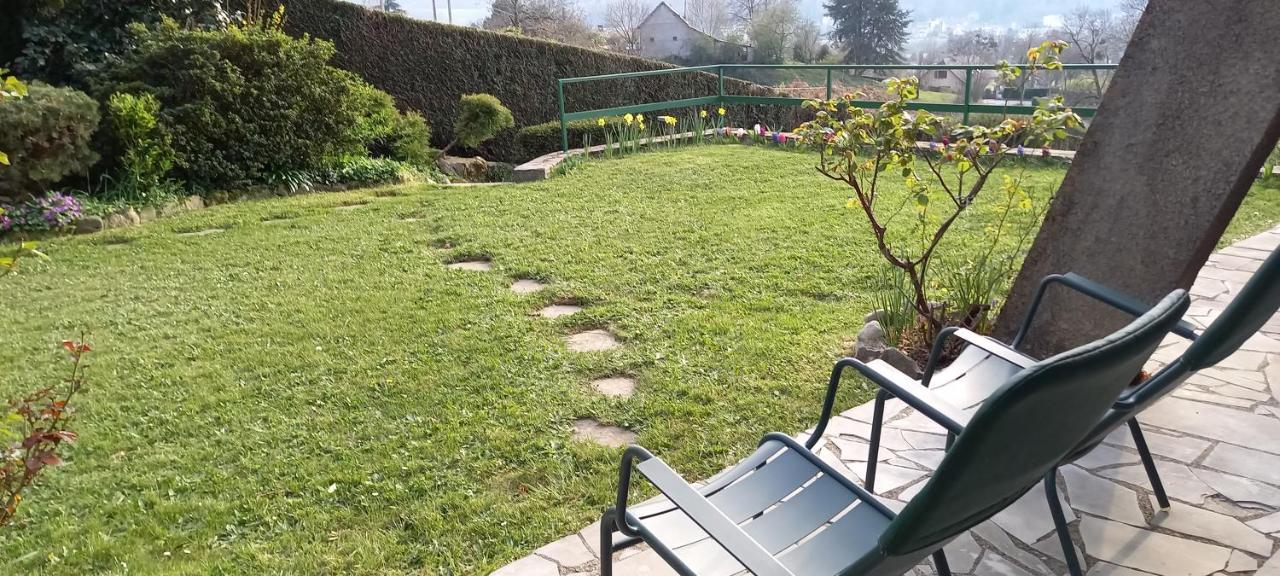 Terrasse, Jardin,, Appartement 80M², Vue Montagne, Wifi, Bureau Bagnères-de-Bigorre Kültér fotó